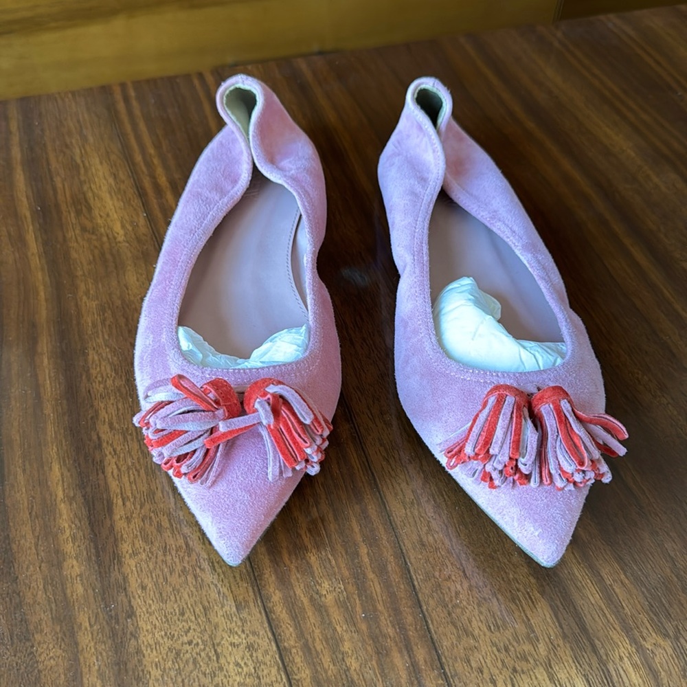 JCrew Suede Ballet Flats - Size 8 - Brand New